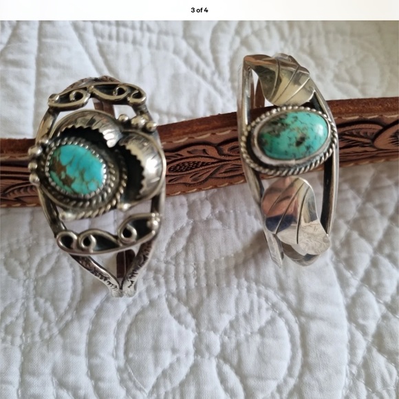 RARE ZUNI TURQUOISE CUFF BRACELET - Picture 6 of 12